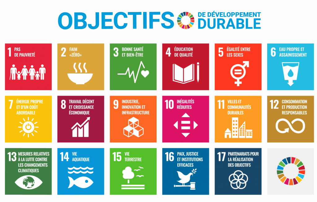 17 ODD Objectifs Développement Durable Agenda 2030