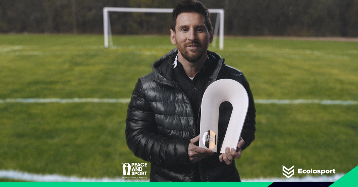 Lionel Messi Champion Paix Peace and Sport Ecolosport