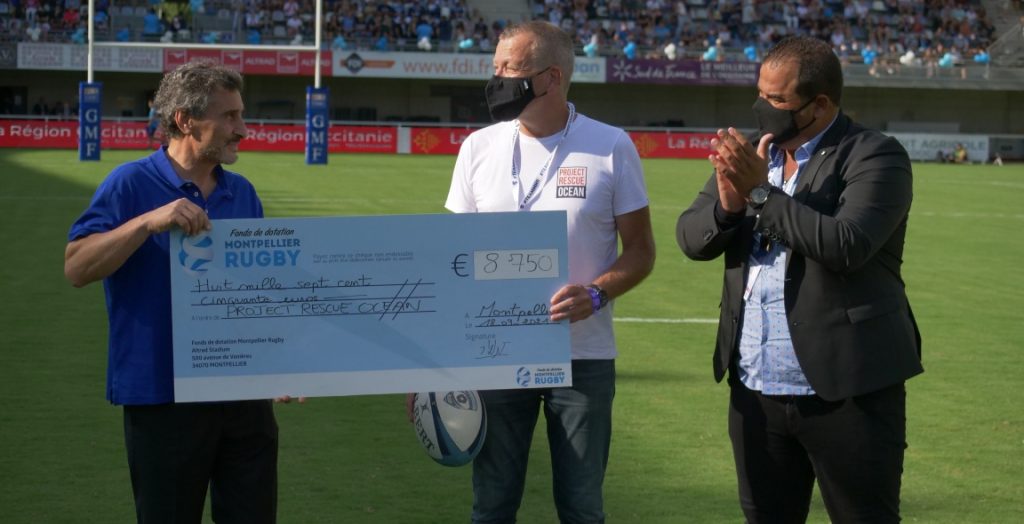 MHR Montpellier Rugby Project Rescue Ocean Cheque Ecolosport