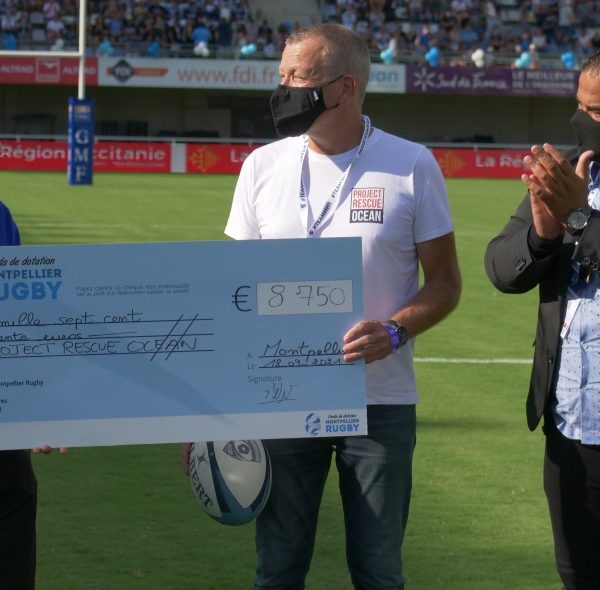 MHR Montpellier Rugby Project Rescue Ocean Cheque Ecolosport
